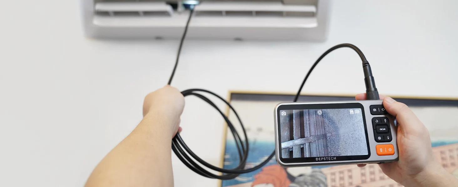 depstech-ds550-borescope-for-inspecting-air-conditioner
